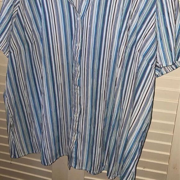 Dress barn Striped Button Up Blouse, new without tags - Picture 6 of 6